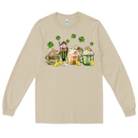 Mushroom patricks day coffee Long Sleeve Tee - MaliasSmallBusiness
