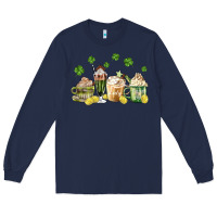 Navy patricks day coffee Long Sleeve Tee - MaliasSmallBusiness