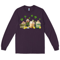 Plum patricks day coffee Long Sleeve Tee - MaliasSmallBusiness