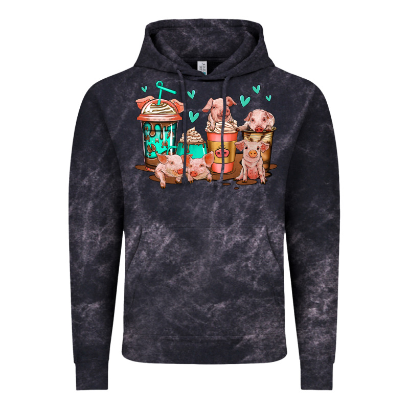 Cute Pigs Coffee Vintage Hoodie by Jasminsmagicworld | Teevron