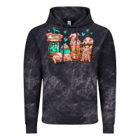 Cloud Black cute pigs coffee Vintage Hoodie - Jasminsmagicworld