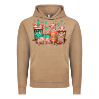 Vintage Coffee cute pigs coffee Vintage Hoodie - Jasminsmagicworld
