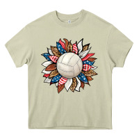 Mossy volleyball sunflower Heavy Core Tee - HRA Design Shop