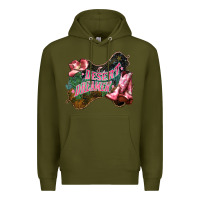 Army Green Desert dreamer Cowgirl boots hat Premium Hoodie - HowdyJamesFarm