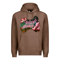Chestnut Desert dreamer Cowgirl boots hat Premium Hoodie - HowdyJamesFarm