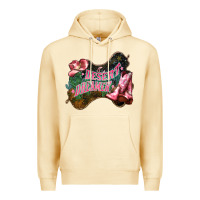 Pina Colada Desert dreamer Cowgirl boots hat Premium Hoodie - HowdyJamesFarm