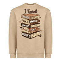 Mushroom i teach strength bravery equality love history Heavyweight Sweatshirt - MaliasSmallBusiness