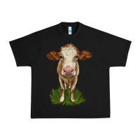 Black simmental heifer Urban Heavy Tee - LillyAllenDesigns