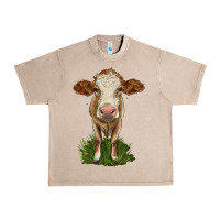 French Oak simmental heifer Urban Heavy Tee - LillyAllenDesigns