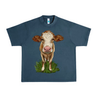 Midnight Navy simmental heifer Urban Heavy Tee - LillyAllenDesigns
