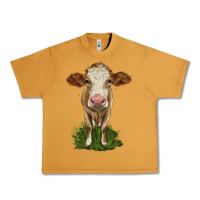 Peanut Butter simmental heifer Urban Heavy Tee - LillyAllenDesigns