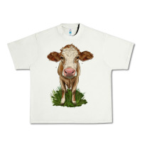 Pistachio simmental heifer Urban Heavy Tee - LillyAllenDesigns