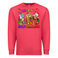 Cardinal happy hallothanksmas coffee cups Premium Sweatshirt - texasbilliewilder
