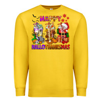 Lemon happy hallothanksmas coffee cups Premium Sweatshirt - texasbilliewilder