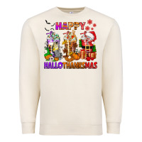 Sandshell happy hallothanksmas coffee cups Premium Sweatshirt - texasbilliewilder