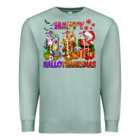 Seafoam happy hallothanksmas coffee cups Premium Sweatshirt - texasbilliewilder