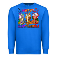 True Royal happy hallothanksmas coffee cups Premium Sweatshirt - texasbilliewilder