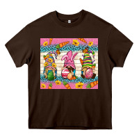 Chocolate Brown Easter Gnomies Tumbler Easter Day Heavy Core Tee - Neo Western