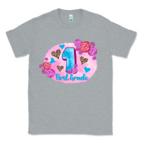 Heather Grey back to school flowers first grade 3200x2400 Classic Tee - AdoDesignShop