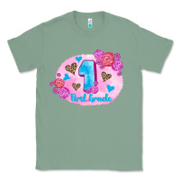 Sage back to school flowers first grade 3200x2400 Classic Tee - AdoDesignShop