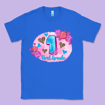 Back To School Flowers First Grade 3200x2400 Classic Tee Designed By Adodesignshop