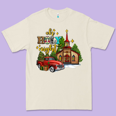 The Church  Holy Night Western Truck Premium Tee Designed By Adodesignshop