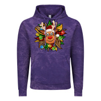 Cloud Purple Christmas reindeer sunflower Vintage Hoodie - Jasminsmagicworld