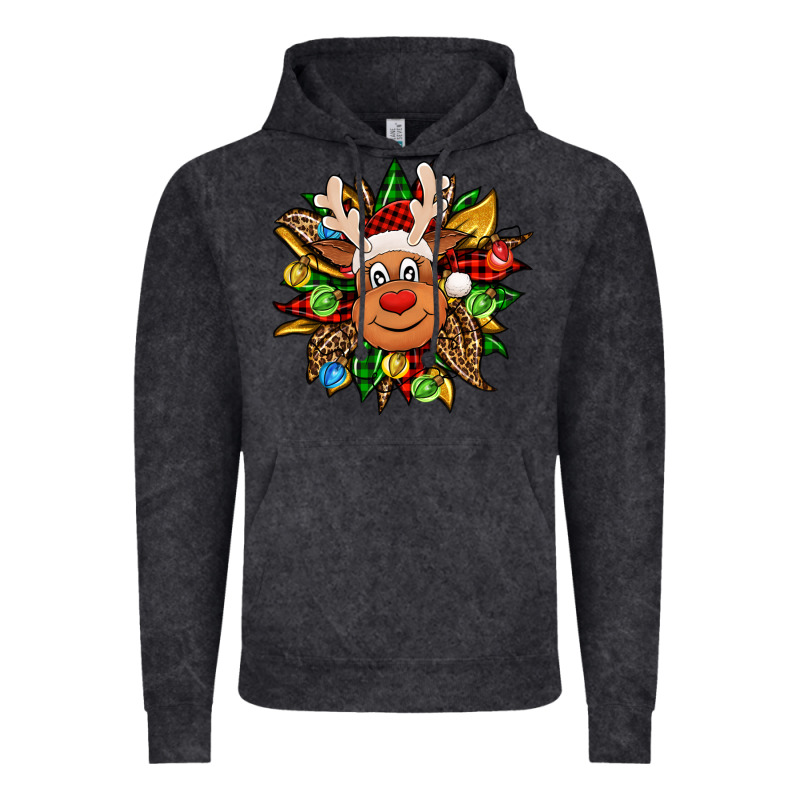 Christmas Reindeer Sunflower Vintage Hoodie by Jasminsmagicworld | Teevron
