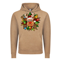 Vintage Coffee Christmas reindeer sunflower Vintage Hoodie - Jasminsmagicworld