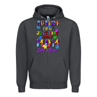 Smoke autism i'll be just fine with a mom like mine Zipper Hoodie - Artiststas