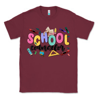 Burgundy school counselor Classic Tee - MaliasSmallBusiness
