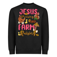 Black jesus praising and farm raising Heavyweight Sweatshirt - MaliasSmallBusiness
