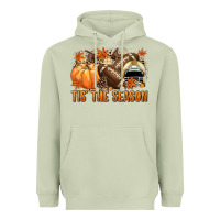 Matcha Tis' the season Football and light yellow helmet Heavyweight Hoodie - NancyCooperArtShop