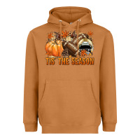 Meerkat Tis' the season Football and light yellow helmet Heavyweight Hoodie - NancyCooperArtShop