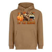 Toasted Coconut Tis' the season Football and light yellow helmet Heavyweight Hoodie - NancyCooperArtShop