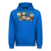 Cobalt bull skull coffee cups Urban Hoodie - OliviaCreatesArt