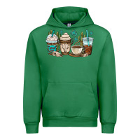 Emerald bull skull coffee cups Urban Hoodie - OliviaCreatesArt