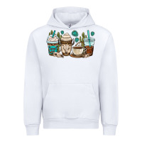 White bull skull coffee cups Urban Hoodie - OliviaCreatesArt