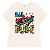 Bone all american dude Ladies Tee - Zillion Design Studio