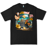Black farm truck farm animals Premium Tee - FaDigitalArtStudio