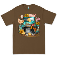 Cacao farm truck farm animals Premium Tee - FaDigitalArtStudio