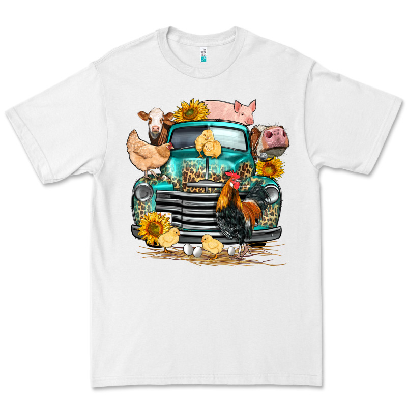 Farm Truck Farm Animals Premium Tee by FaDigitalArtStudio | Teevron