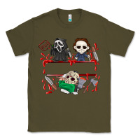 Army Green halloween Classic Tee - CowhideDigitalArt