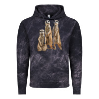 Cloud Black 3 meerkat Vintage Hoodie - LillyAllenDesigns