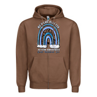 Chestnut we wear blue for autism awareness accept understan Zipper Hoodie - Artiststas