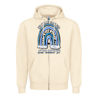 We Wear Blue For Autism Awareness Accept Understan Zipper Hoodie | Teevron