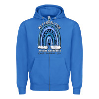 True Royal we wear blue for autism awareness accept understan Zipper Hoodie - Artiststas