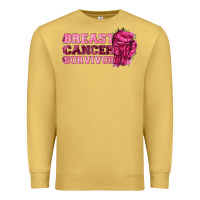 Antique Gold Breast Cancer Survivor Premium Sweatshirt - texasbilliewilder