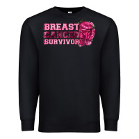 Black Breast Cancer Survivor Premium Sweatshirt - texasbilliewilder