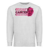 Dove Grey Breast Cancer Survivor Premium Sweatshirt - texasbilliewilder